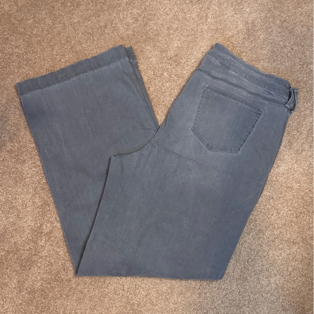 NYDJ Charcoal Wide Leg Jeans